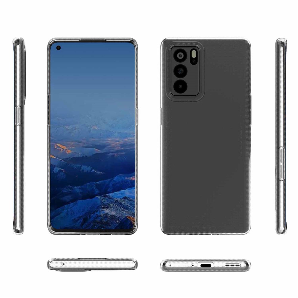 Cubierta de Caja de Teléfono Celular TPU Ultra Delgada Clara Para Oppo Reno6 Pro 5G (MediaTek)-8