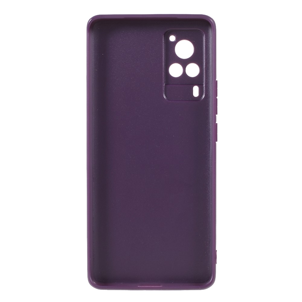 FUKELAI PC + TPU Combo CD Veins Phone Case Shell with Precise Hole Site for vivo X60 5G (Curved Screen Version) - Purple-3