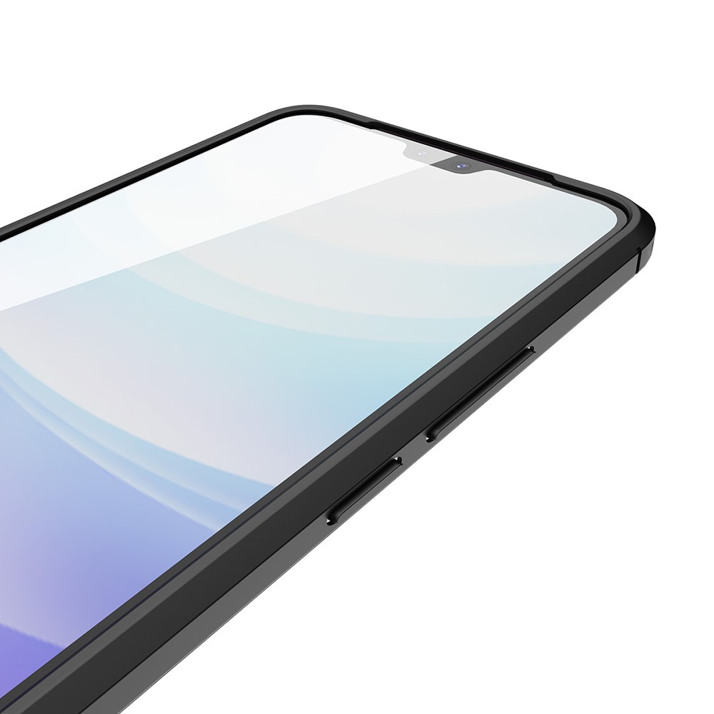 Litchi Texture Flexible TPU Protection Phone Case Cover for vivo S10 - Black-5