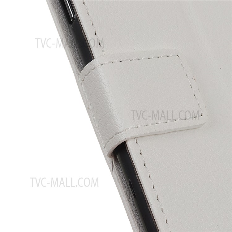 Shock-absorbing PU Leather Stand Wallet Phone Cover Shell for Realme GT Neo2 - White-7
