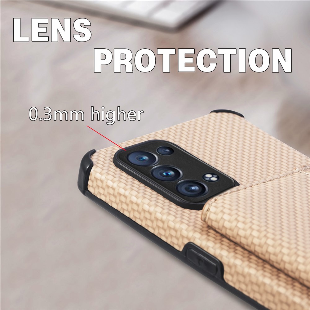 PU Leather Coated Phone Case Woven Texture Kickstand Wallet Protective Cover for Oppo Reno6 Pro 5G (Snapdragon)/Reno6 Pro+ 5G - Black-11