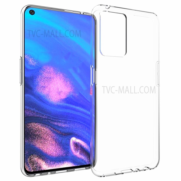 10Pcs/Pack Light Slim Anti-watermark Transparent Flexible TPU Protective Phone Cover Shell for Oppo K9s 5G-1