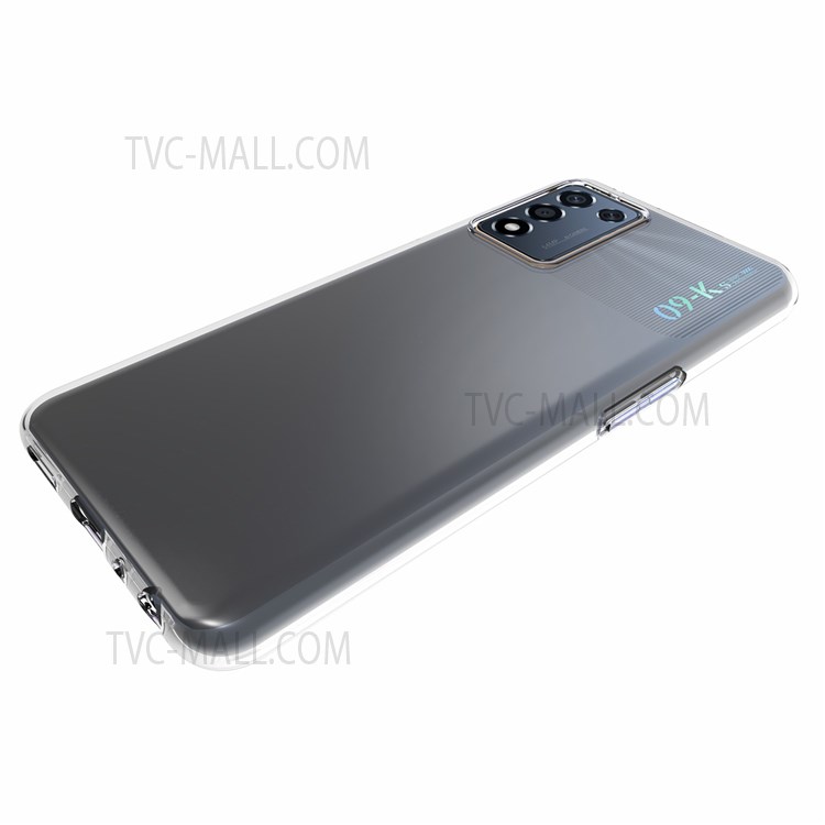 10Pcs/Pack Light Slim Anti-watermark Transparent Flexible TPU Protective Phone Cover Shell for Oppo K9s 5G-3