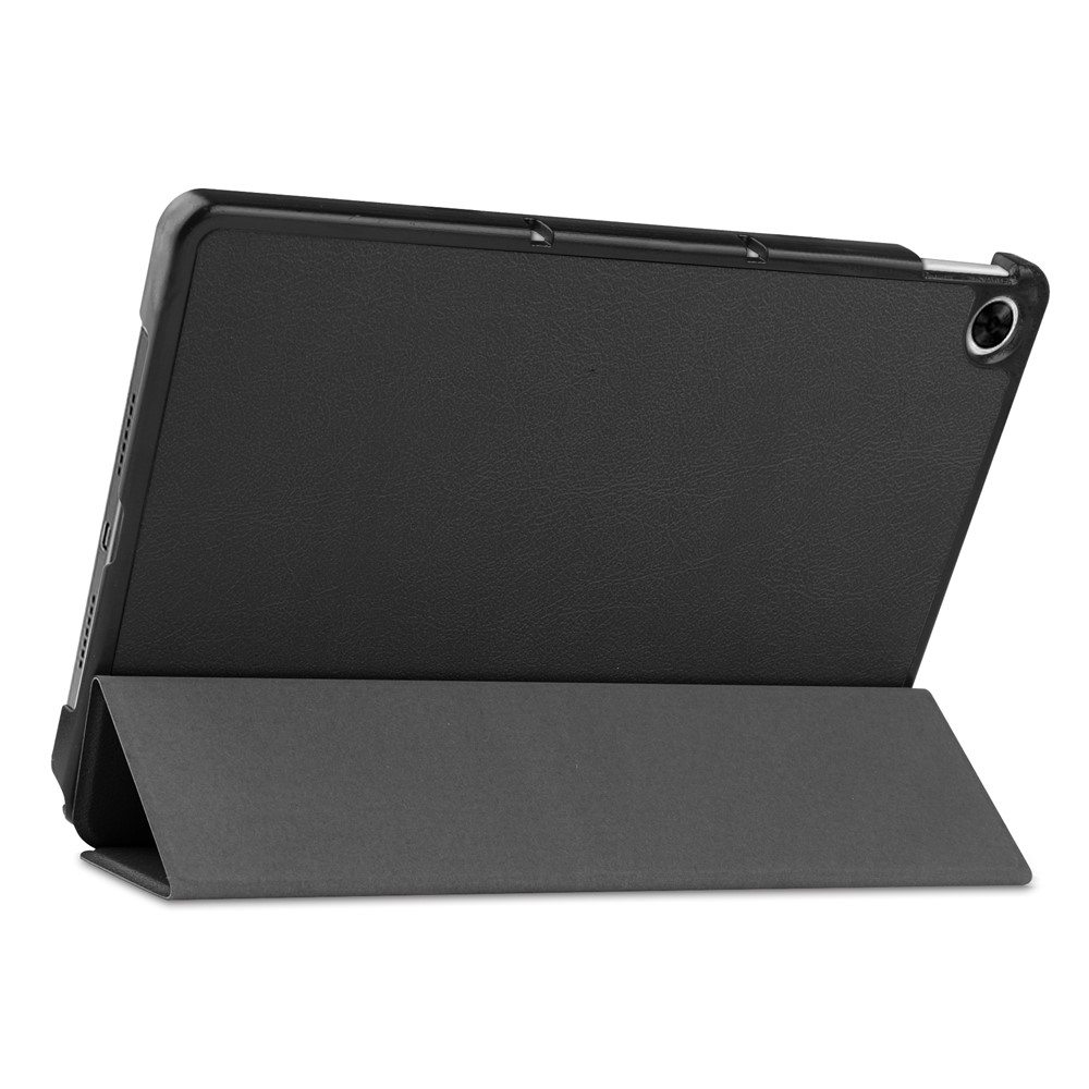 Trifold Stand PU Leather Hard PC Inner Shockproof Protective Tablet Cover for Realme Pad - Black-7