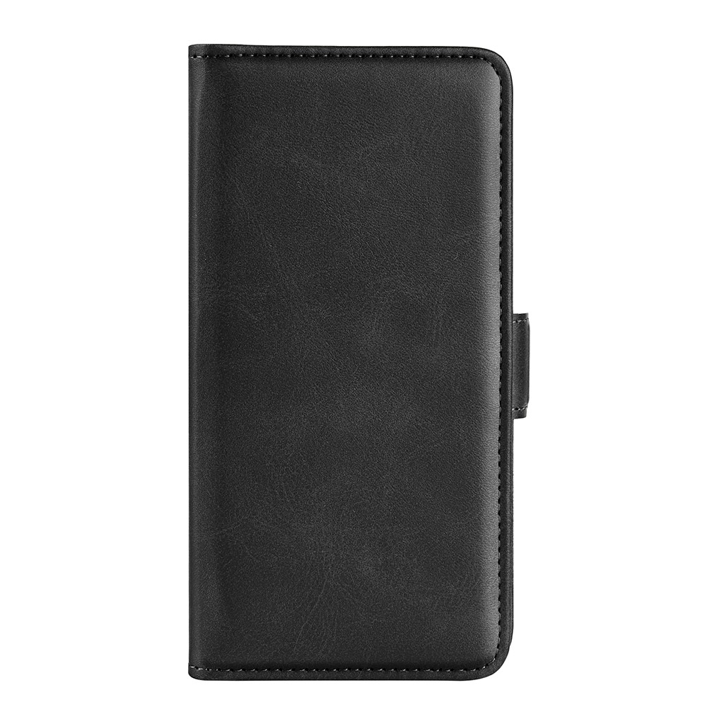 PU Leather Wallet Folio Flip Stand Phone Case with Double Magnetic Clasps for Realme Narzo 50i - Black-2