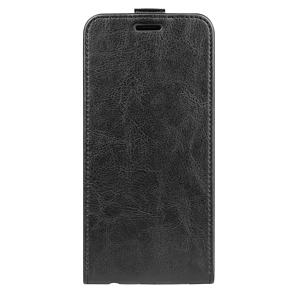 Vertical Flip Crazy Horse Texture PU Leather Phone Case with Card Slot Holder for Realme Narzo 50i - Black-3