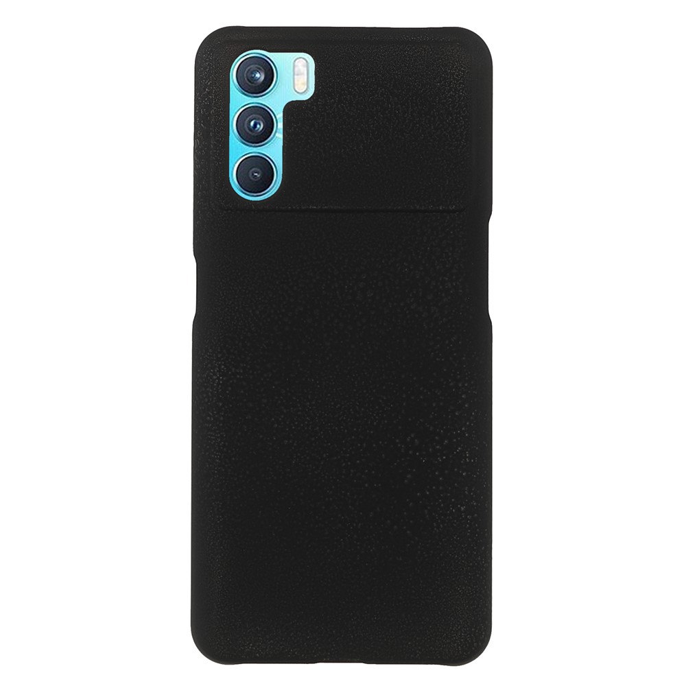 Shockproof Rubberized Hard PC Coated Non-Slip Glossy Surface Back Case for Oppo K9 Pro - Black-1