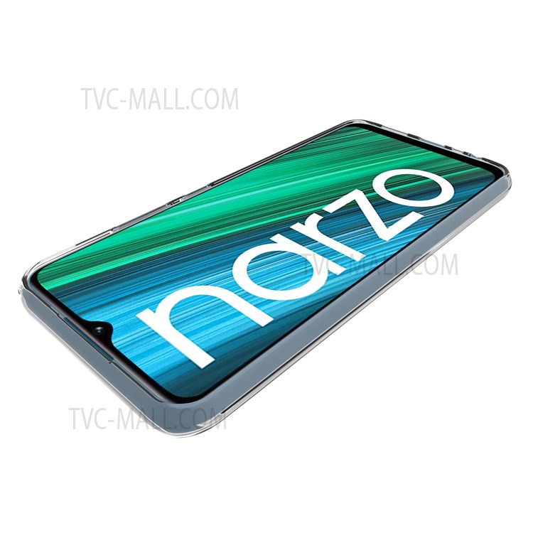 10Pcs/Pack Slim Fit Watermark Resistant Flexible TPU Clear Phone Case for Realme Narzo 50A-3