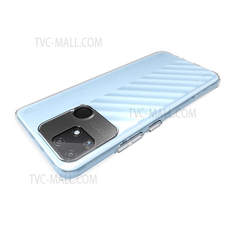 10Pcs/Pack Slim Fit Watermark Resistant Flexible TPU Clear Phone Case for Realme Narzo 50A-6