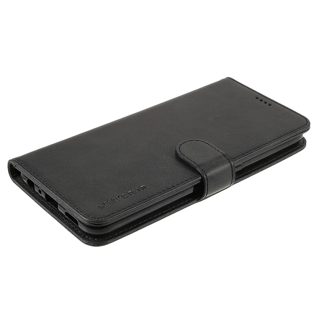 LC.IMEEKE PU Leather Foldable Stand Protective Phone Case Wallet Cover for Oppo A95 5G - Black-4