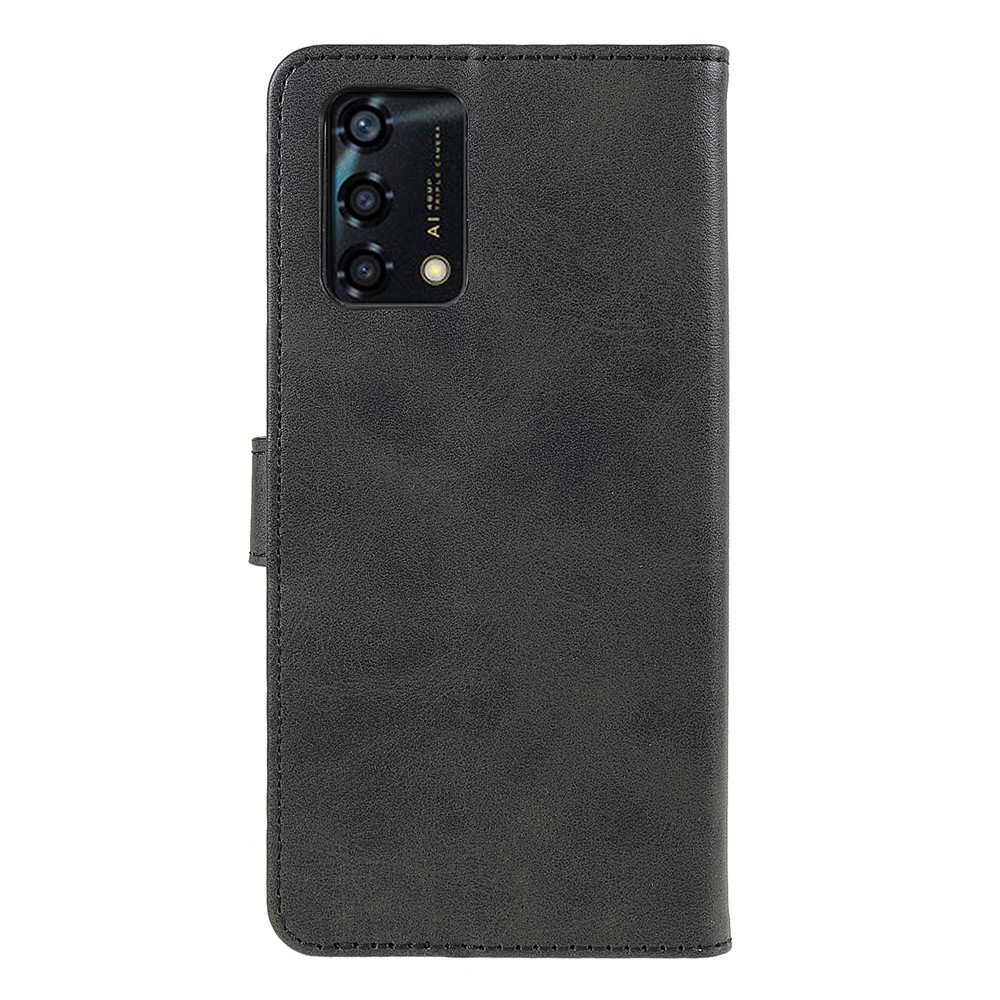 LC.IMEEKE Stand Wallet Leather Cover Protective Inner TPU Phone Case for Oppo F19s - Black-3