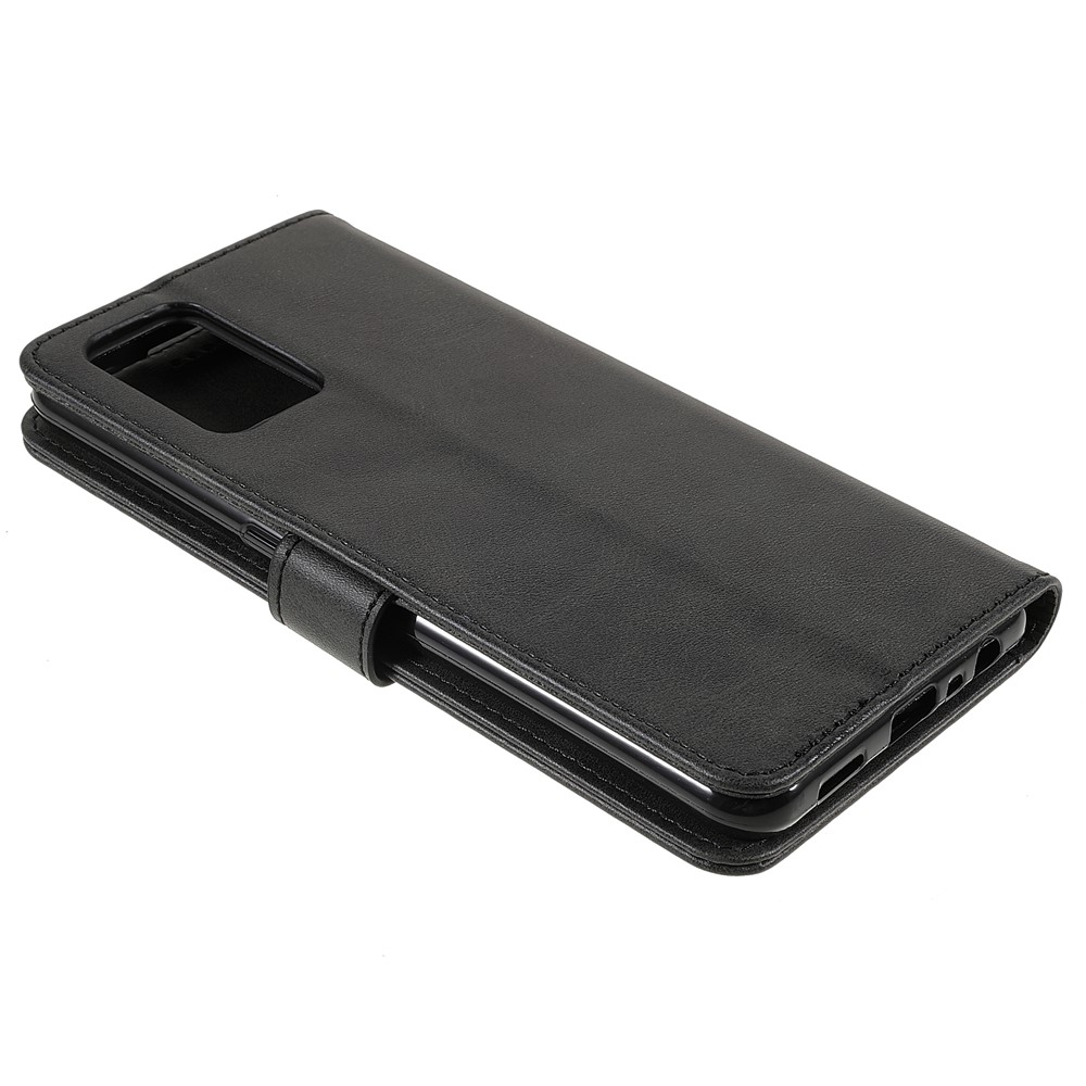 LC.IMEEKE Stand Wallet Leather Cover Protective Inner TPU Phone Case for Oppo F19s - Black-5