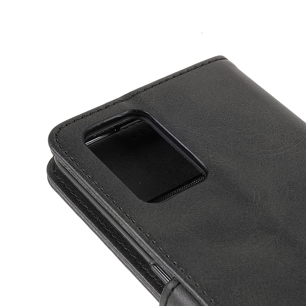 LC.IMEEKE Stand Wallet Leather Cover Protective Inner TPU Phone Case for Oppo F19s - Black-7