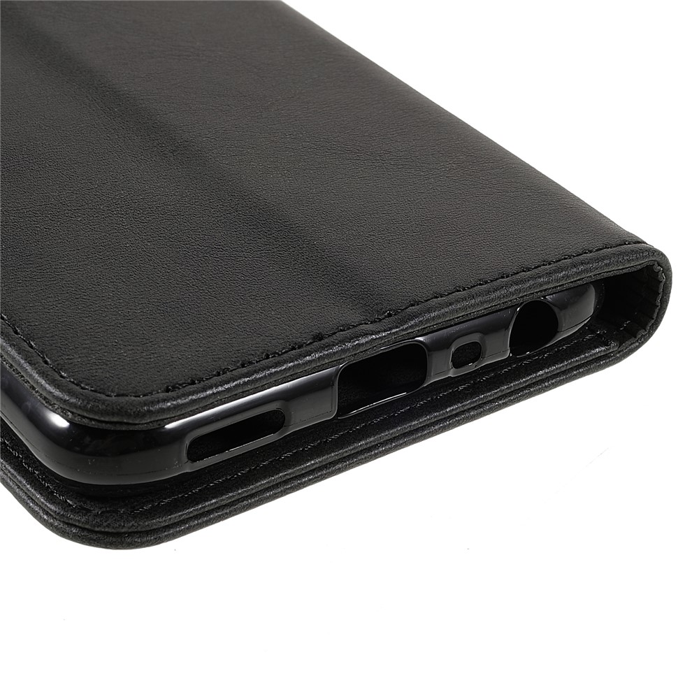 LC.IMEEKE Scratch-resistant PU Leather Shock Absorption Phone Case Wallet Stand Cover for Oppo A93s 5G - Black-6
