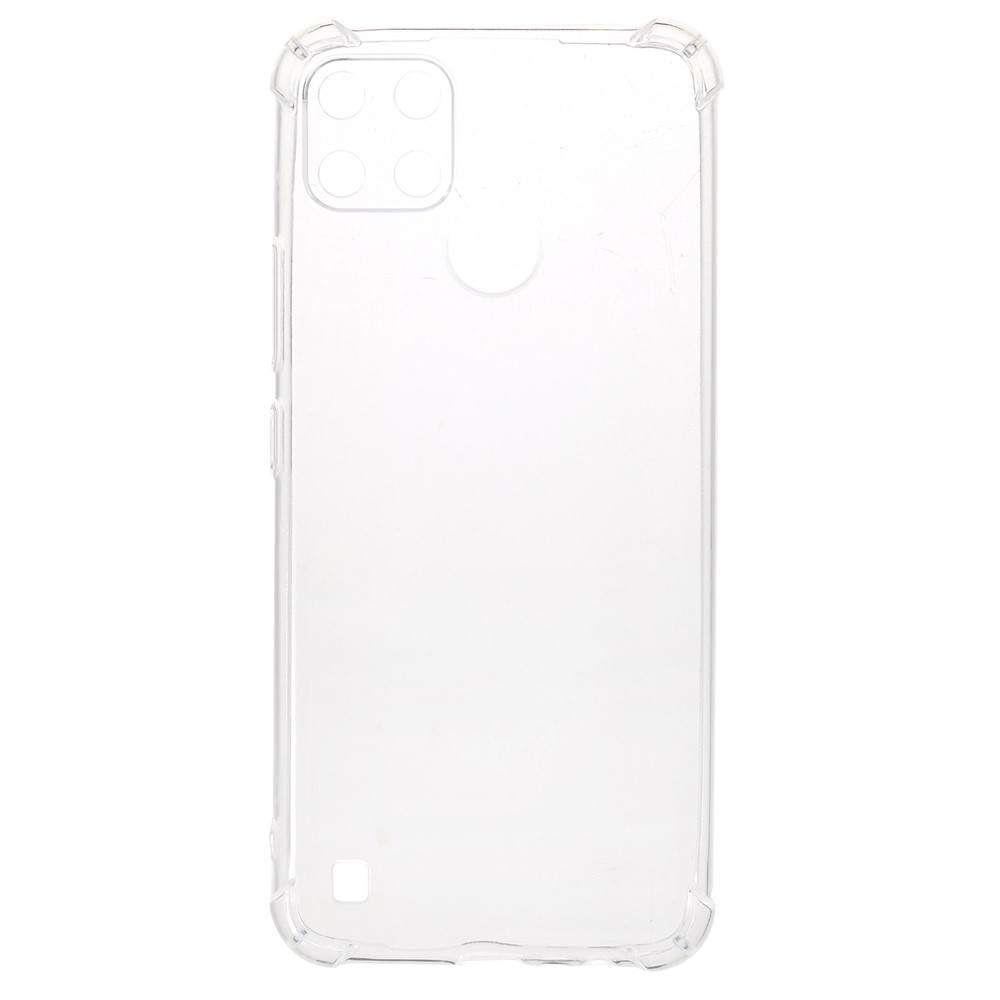 1.0mm Ultra-thin Precise Cut-Out Ultra Clear Soft Flexible TPU Phone Back Cover Phone Protection Case for Realme C21Y-1