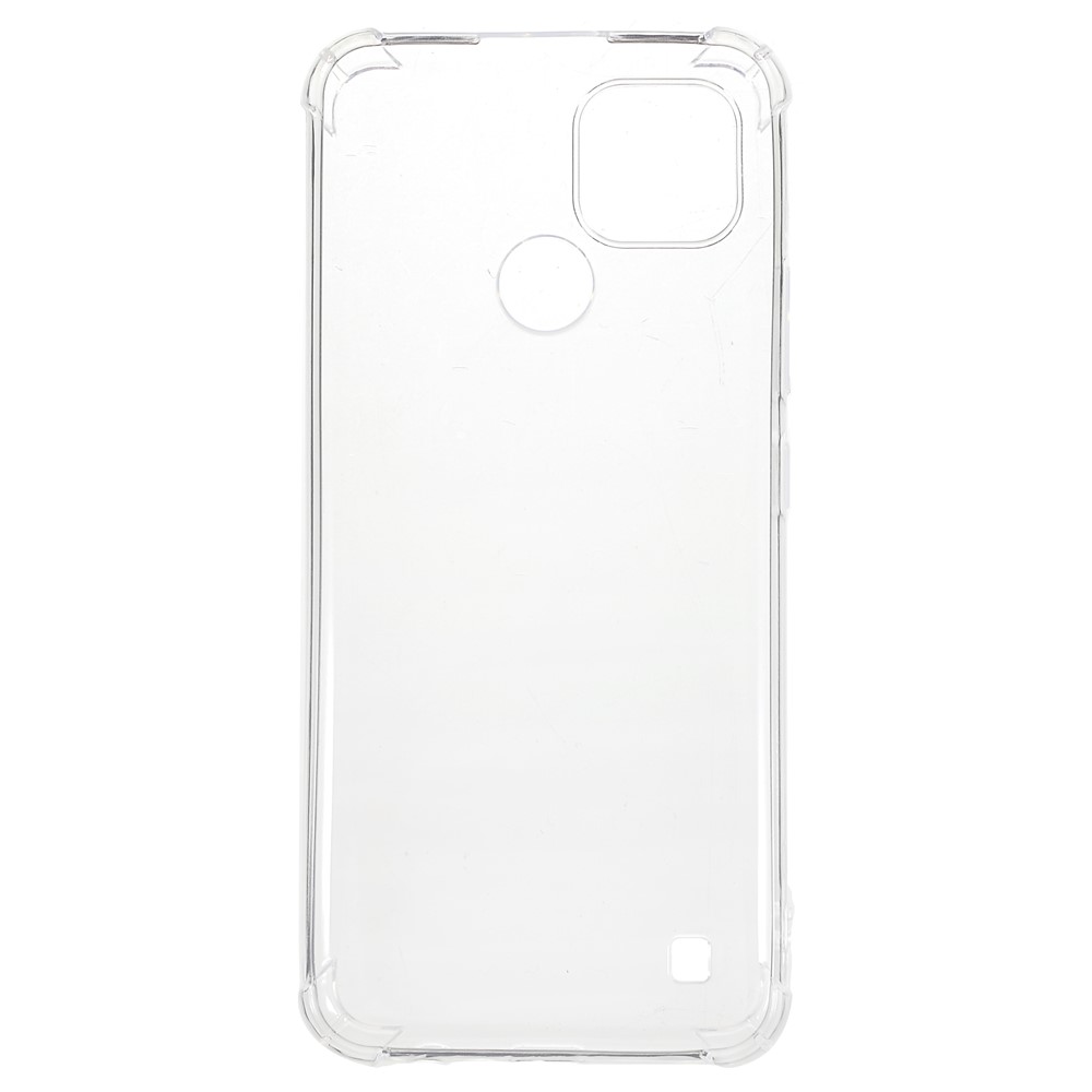Slim Thin 1.0mm Flexible Clear TPU Scratch-Resistant Precise Cut-out Phone Case for Realme C21-2