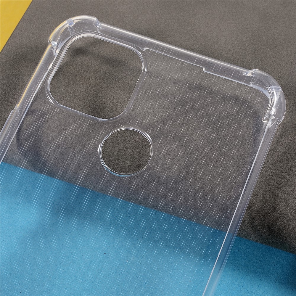 Slim Thin 1.0mm Flexible Clear TPU Scratch-Resistant Precise Cut-out Phone Case for Realme C21-4