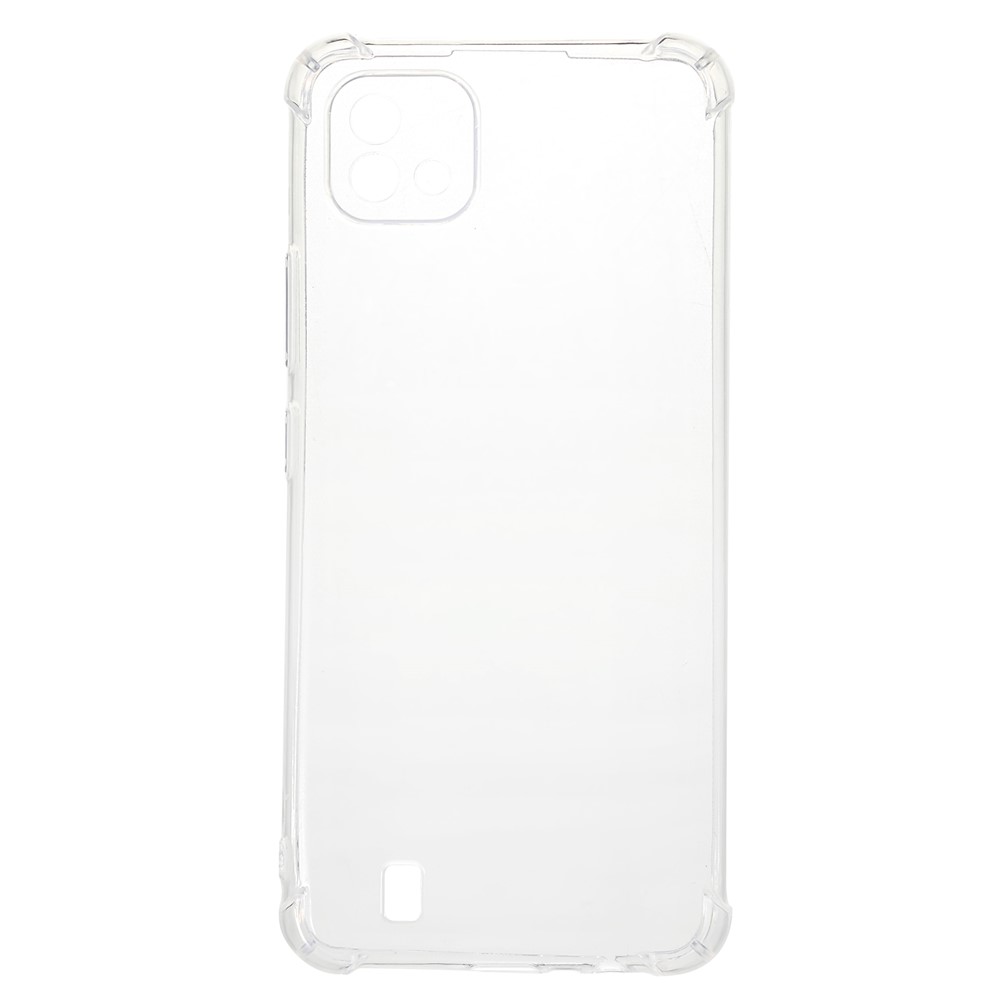 1.0mm Clear Reinforced Corners TPU Bumper Precise Cut-out Protective Case for Realme C20-1