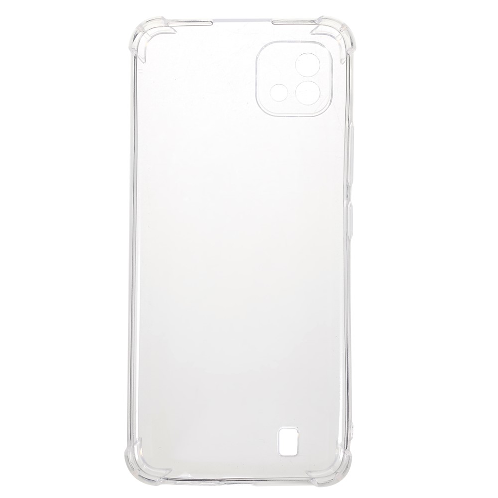 1.0mm Clear Reinforced Corners TPU Bumper Precise Cut-out Protective Case for Realme C20-2