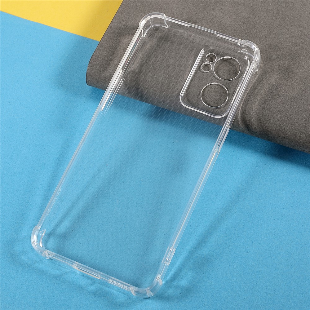 Shock Absorption Precise Cut-out 1.5mm Premium TPU Reinforced Corners Clear Case for Oppo Reno7 5G-6