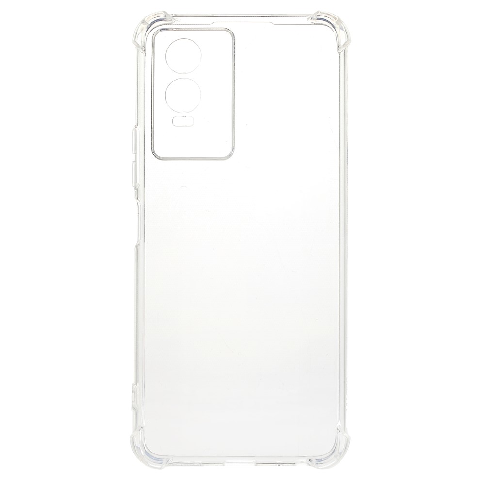 Precise Cut-out Reinforced Corners TPU Cushion 1.5mm Clear Cover for vivo Y76s 5G-1