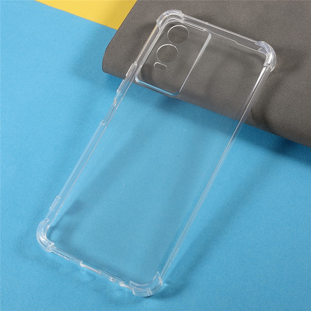 Precise Cut-out Reinforced Corners TPU Cushion 1.5mm Clear Cover for vivo Y76s 5G-3