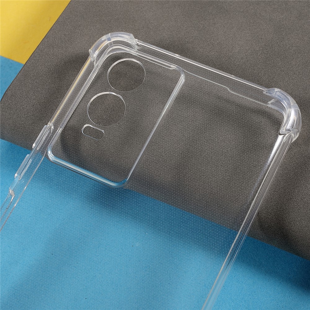 Precise Cut-out Reinforced Corners TPU Cushion 1.5mm Clear Cover for vivo Y76s 5G-4