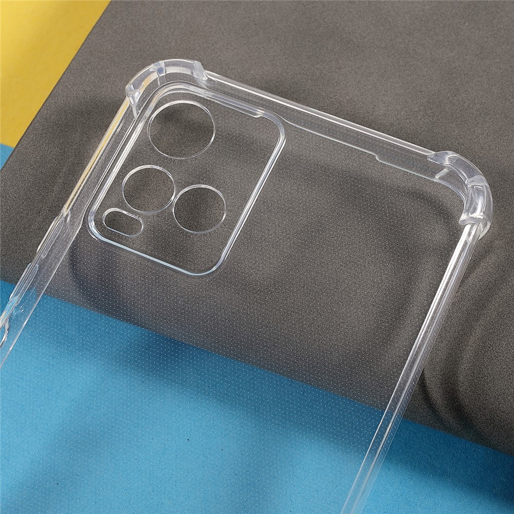 Clear Transparent Reinforced Corners TPU Precise Cut-out 1.5mm Thick Back Case for vivo Y21 / Y33s-4