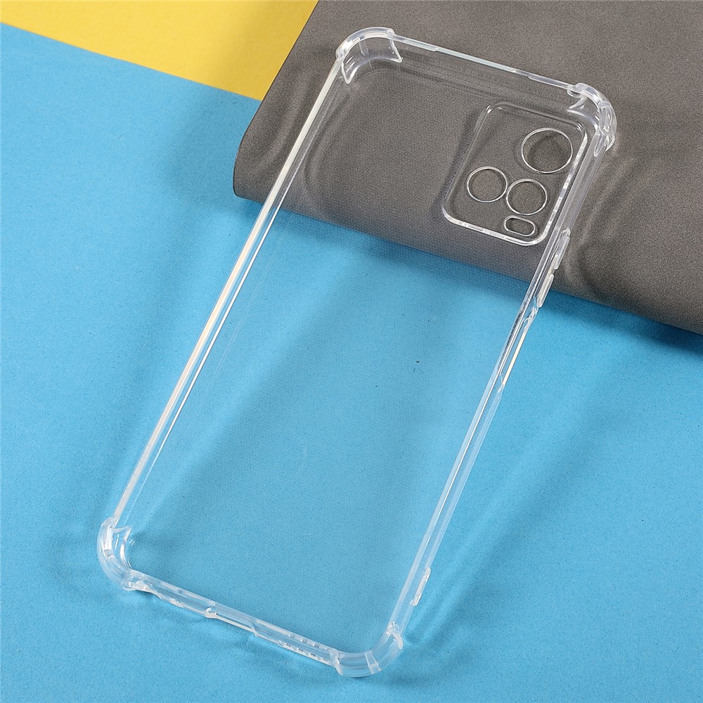 Clear Transparent Reinforced Corners TPU Precise Cut-out 1.5mm Thick Back Case for vivo Y21 / Y33s-6