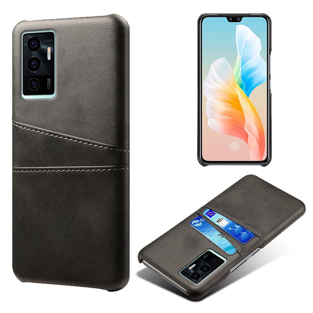 Drop Protection Cloth + Hard PC Shockproof Non-Slip Protective Case for vivo S10e 5G / V23e 4G/ 5G - Black-1