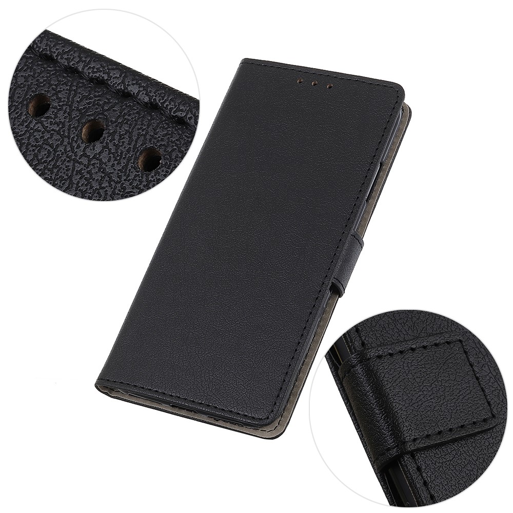 Magnetic Closure PU Leather Wallet Case Shockproof TPU Flip Folio Stand Cover for Oppo Reno7 5G - Black-6