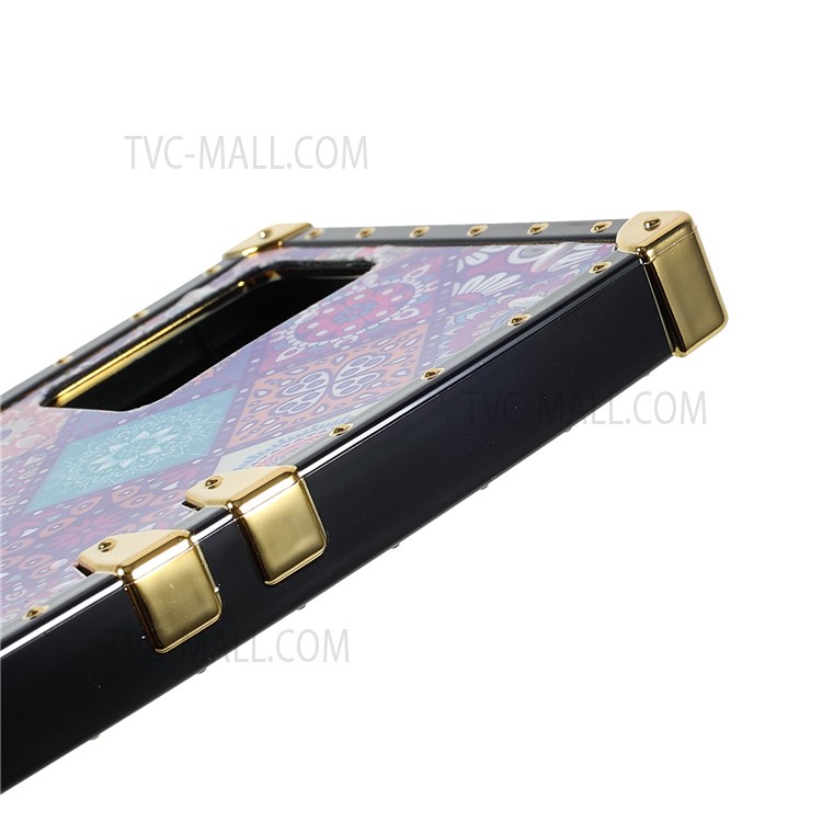 Flexible TPU Phone Case Anti-scratch Ethnic Pattern Printing Electroplating Phone Shockproof Cover for vivo Y33s / vivo Y21 - National Style-8