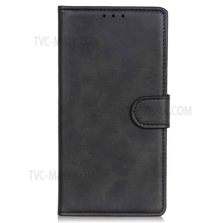 Textured Shockproof Mobile Phone Cover PU Leather Stand Phone Case Folio Flip Wallet Protective Shell for vivo V23e 4G / vivo S10e - Black-2