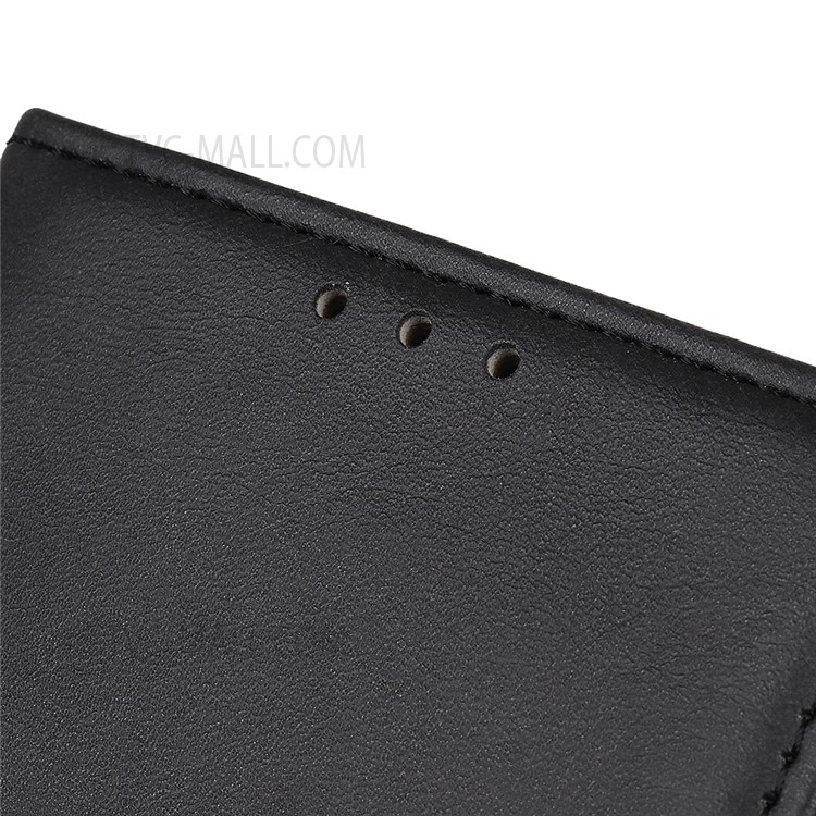 Textured Shockproof Mobile Phone Cover PU Leather Stand Phone Case Folio Flip Wallet Protective Shell for vivo V23e 4G / vivo S10e - Black-8