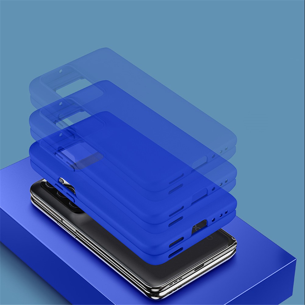 Rubberized Finish Scratch-resistant Hard PC Protective Cover Mobile Phone Case Shell for Oppo Find N - Blue-4