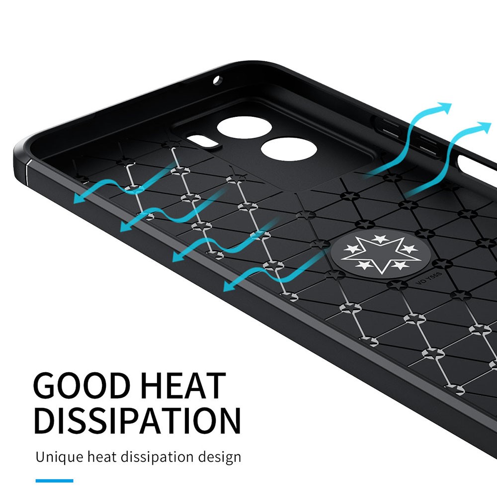 Ring Kickstand Anti-Fingerprint Shockproof Soft TPU Frost Back Phone Cover for vivo Y55s 5G - Black-11