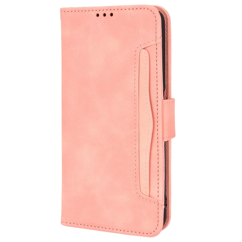 For Realme 9i/Oppo A36 4G/A76 4G, Multiple Card Slots PU Leather Cover Magnetic Clasp Wallet Stand Case - Pink-2