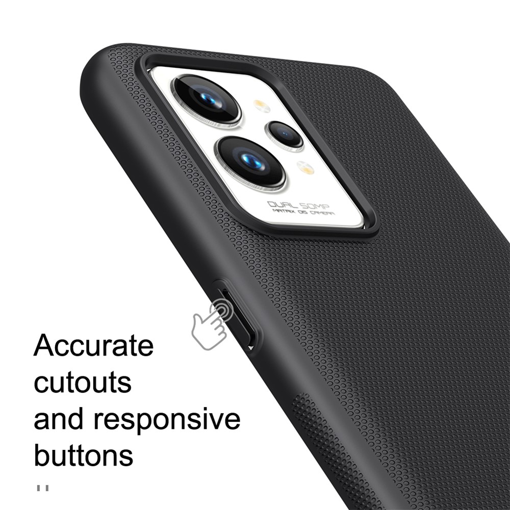 NILLKIN for Realme GT2 Pro Frosted Shield PC Case Wear-resistant Anti-drop Protection Cell Phone Cover - Black-7