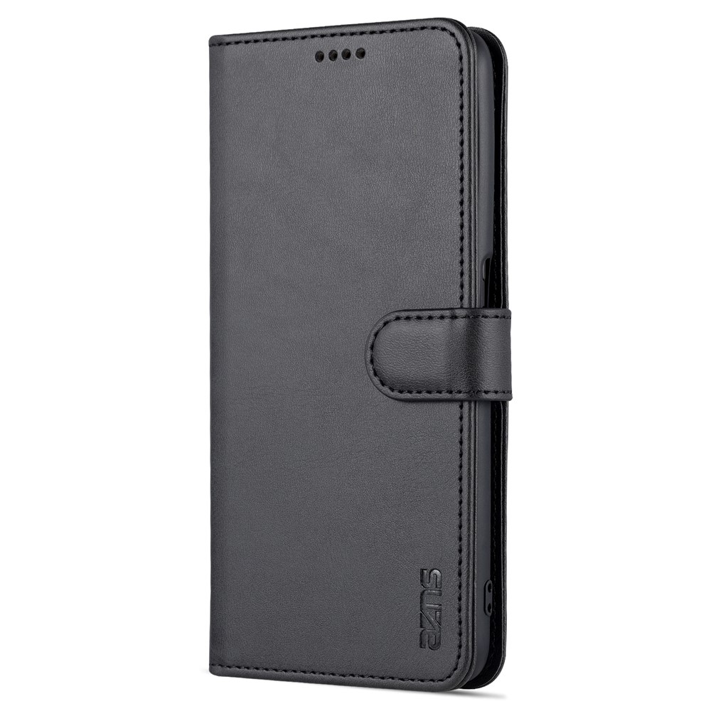 AZNS For Oppo K9s/Realme Q3s Scratch-proof PU Leather Case Wallet Folding Stand Magnetic Flip Cover - Black-2