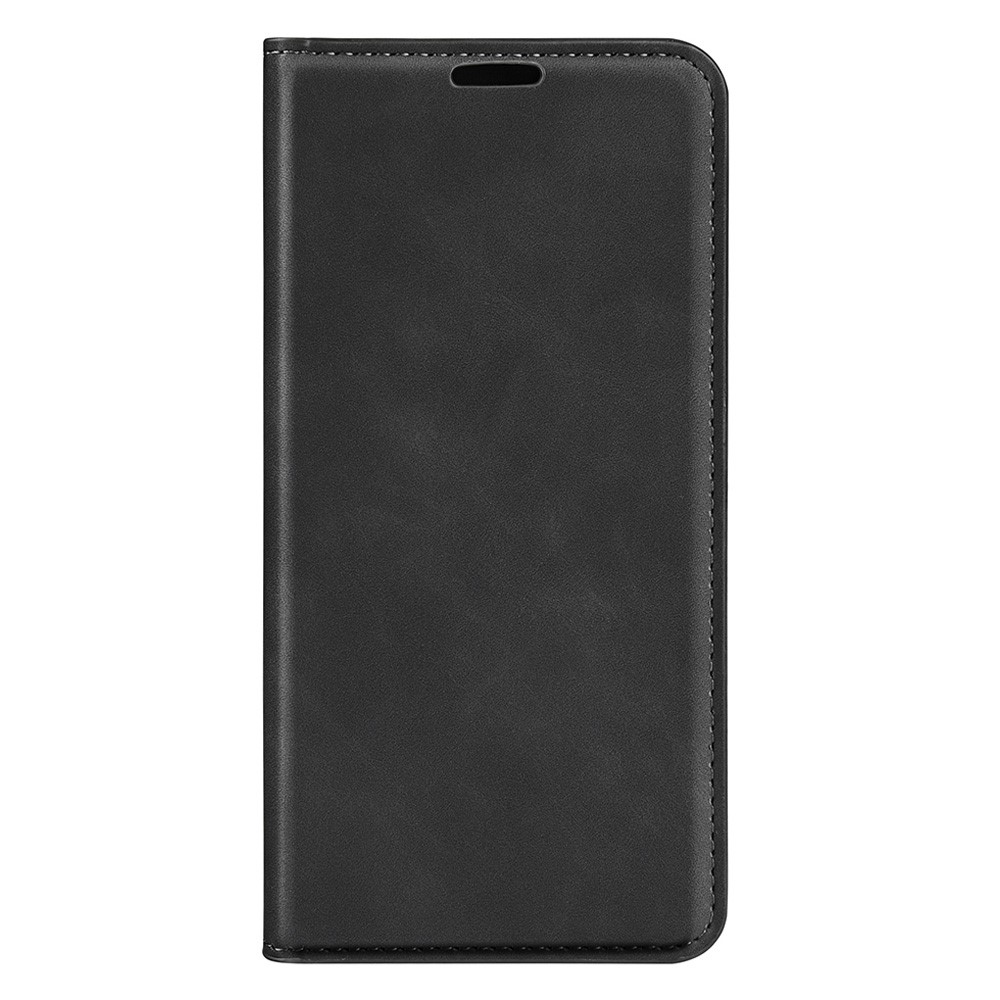 For Realme 9i Skin-touch Feeling PU Leather Flip Folio Case Wallet Stand Magnetic Closure Shockproof Phone Cover - Black-2