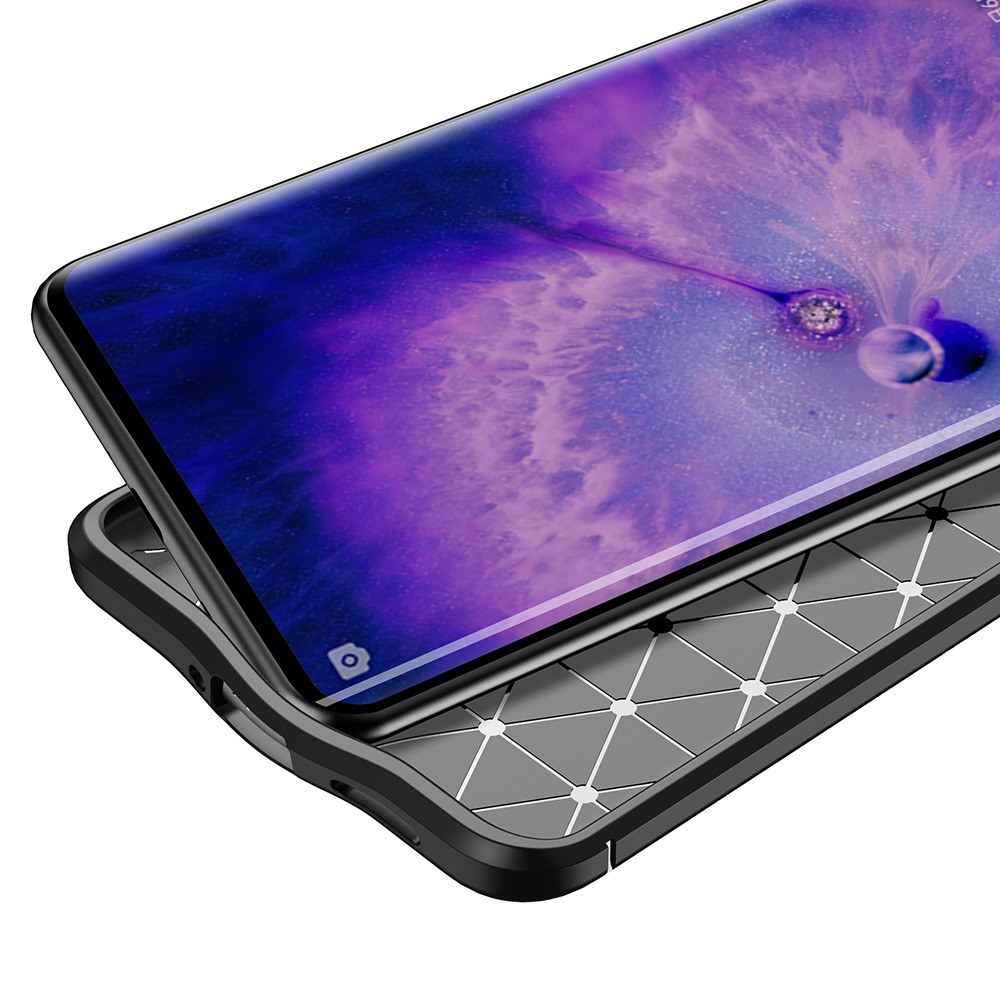 Litchi Texture Phone Case for Oppo Find X5 Pro, Anti-scratch Flexible TPU Protective Cover - Black-3