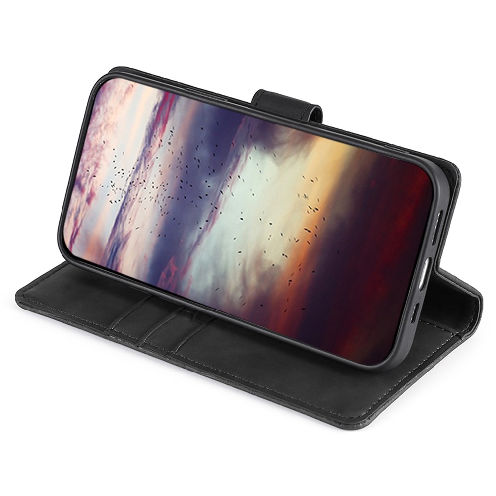 For Realme 9 Pro Drop-proof Crocodile Texture Skin-touch Feeling Case Wallet Stand Function Leather Cell Phone Shell - Black-5