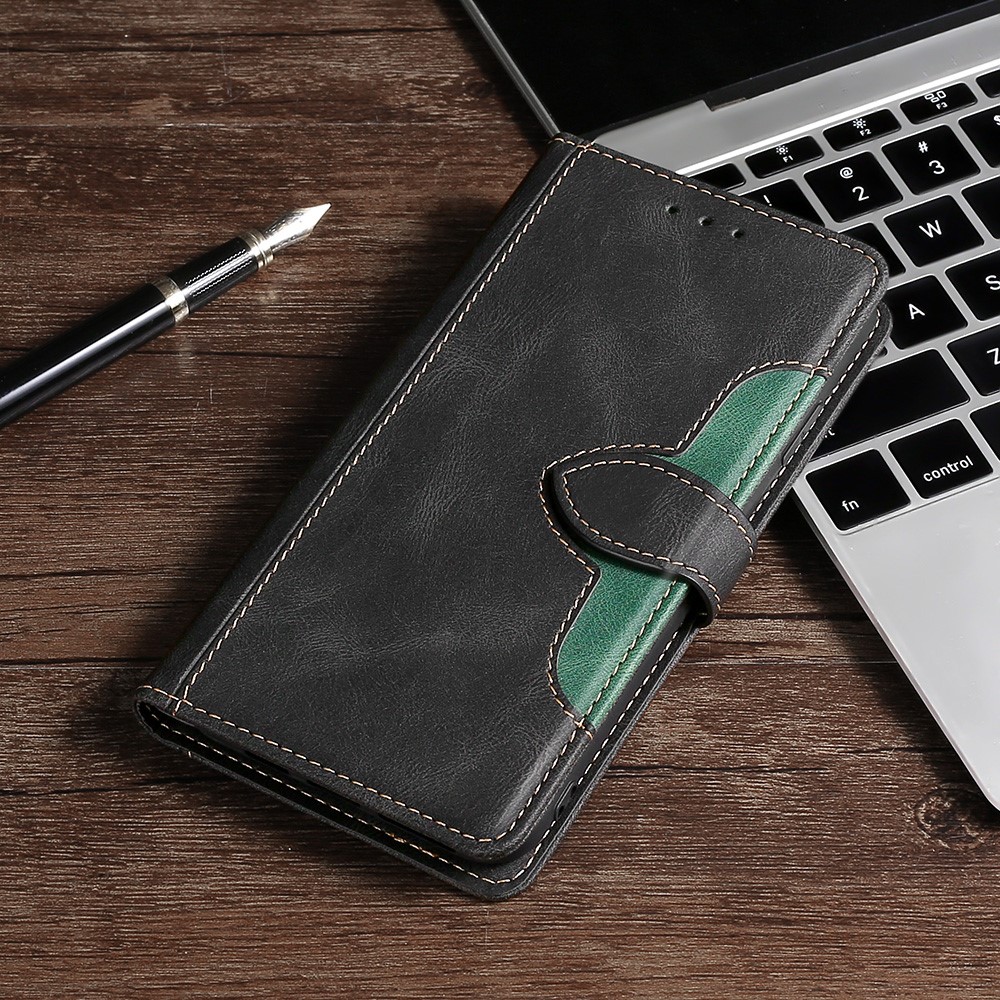 For Oppo Find X5 Pro Straw Hat Pattern Anti-scratch Cover Wallet Stand Leather + TPU Mobile Phone Case - Black-7