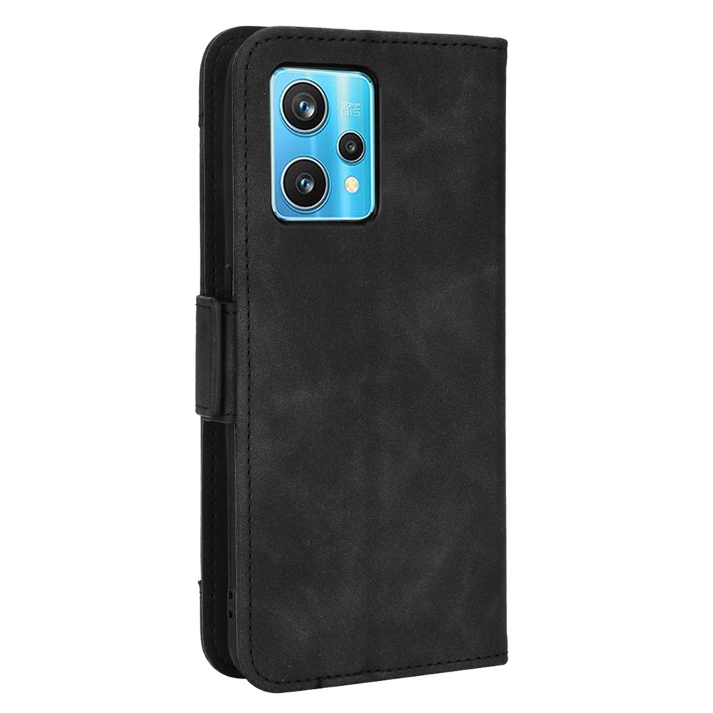 For Realme 9 Pro+ Wallet Stand PU Leather Protective Case Multiple Card Slots Magnetic Closing Phone Shell - Black-3
