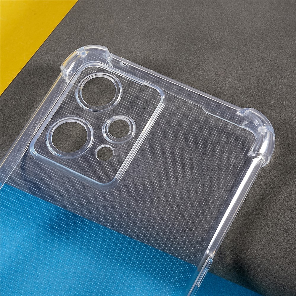 Para Realme 9 Pro/V25 de 1,5 mm TPU Soft Caixa de Telefone Tampa Protetora de Canto Reforçado à Prova de Choque