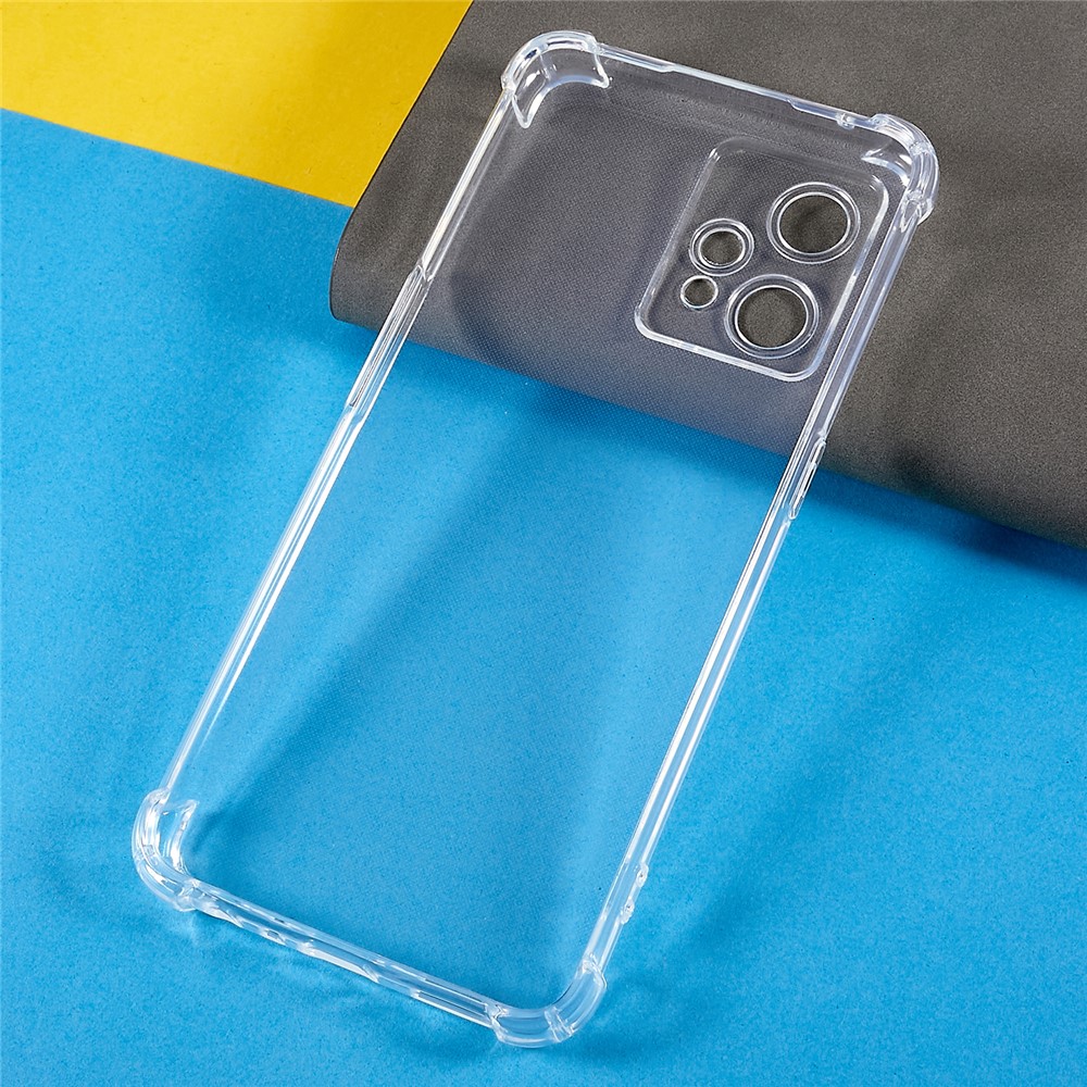 Para Realme 9 Pro/V25 de 1,5 mm TPU Soft Caixa de Telefone Tampa Protetora de Canto Reforçado à Prova de Choque