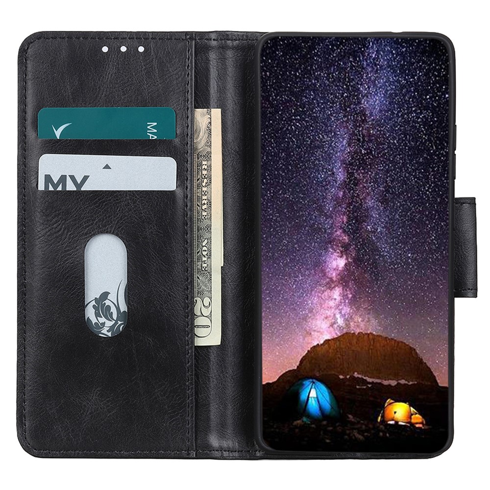 Wholesale For Realme C35 Crazy Horse Texture PU Leather Wallet Cover ...