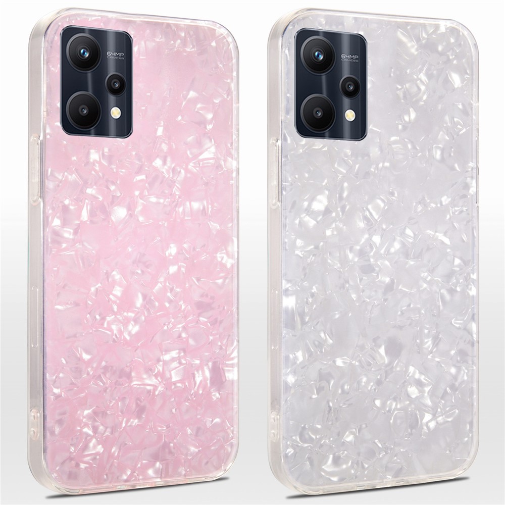 IPAKY for Realme V25/9 Pro, IMD Series Hybrid Case Hard Acrylic Back + Soft TPU Bumper Frame Protective Phone Cover - Pink-8
