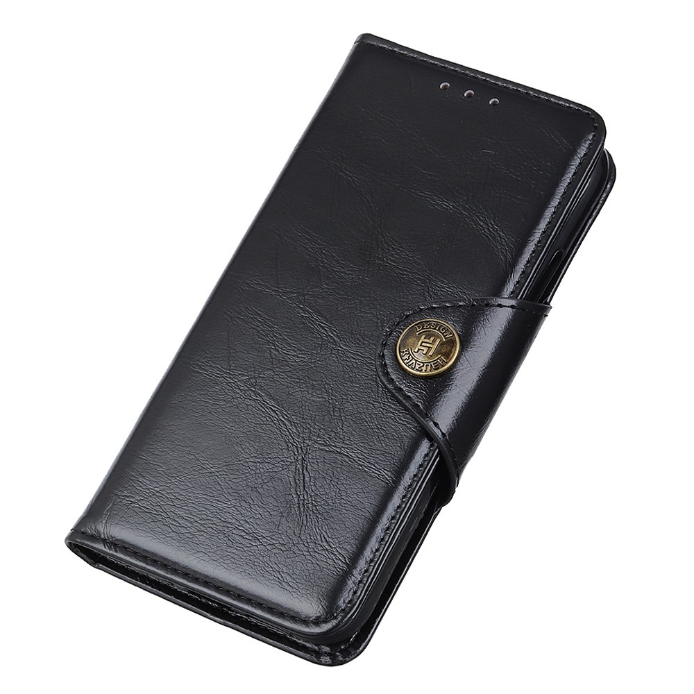 KHAZHEN PU Leather Flip Case for Oppo Reno7 4G/F21 Pro 4G, Wallet Full Body Protection Stand Protective Phone Cover - Black-4