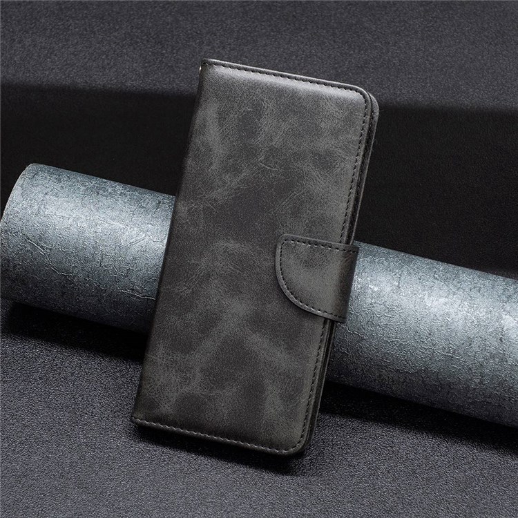 BF Leather Series-4 for Oppo Reno7 5G (Global)/Find X5 Lite Flip Book PU Leather Phone Case Stand Shockproof TPU Interior Shell Wallet Cover with Wrist Strap - Black-4